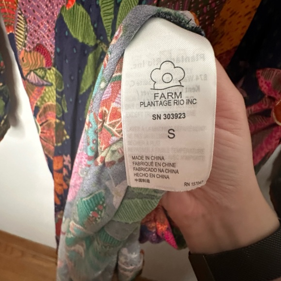 BNWT Farm Rio Cool Macaw Navy Maxi dress navy blue - Picture 6 of 9